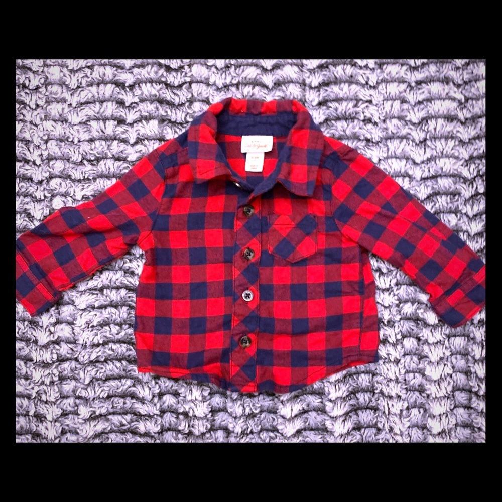 0-3M Flannel Button Down